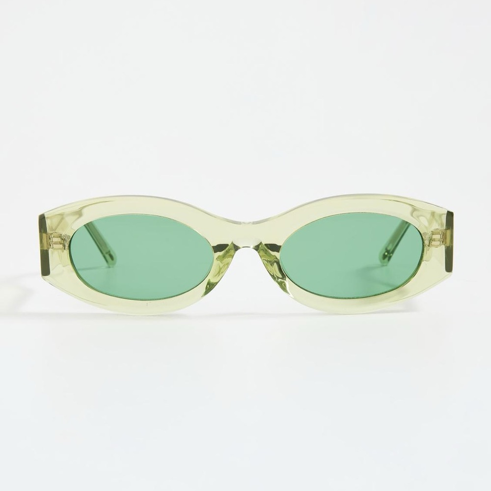 The Attico x Linda Farrow Mint Green Sunglasses